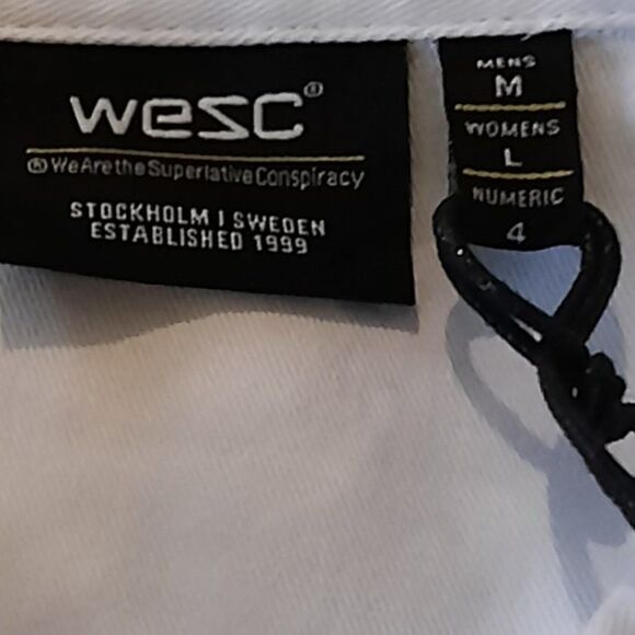 Wesc Tropical Abstract Colorful Rugby Polo Shirt Unisex Men M / Women Large NEW - Picture 4 of 8